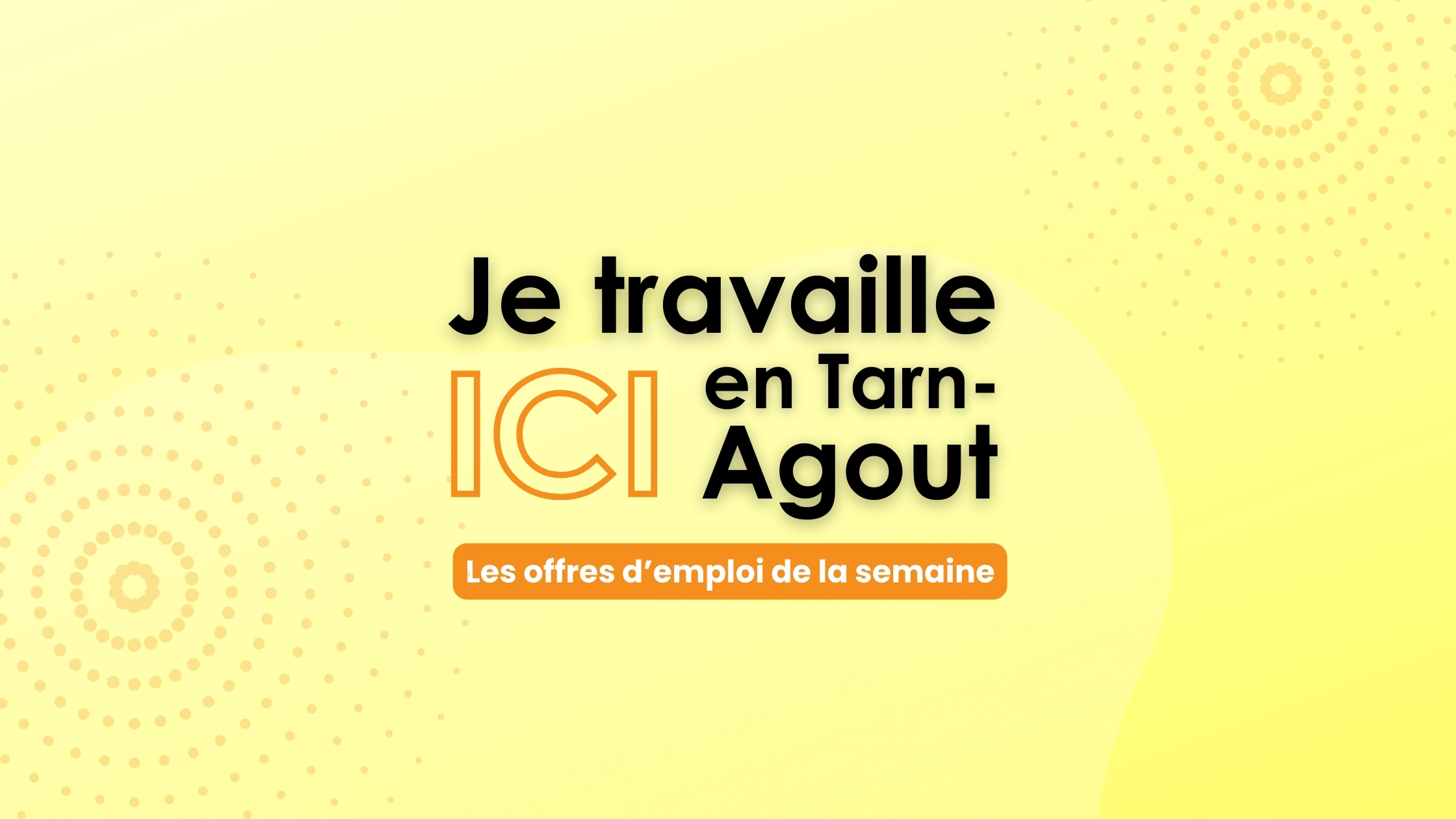 CC Tarn-Agout - Les offres d'emploi en Tarn-Agout