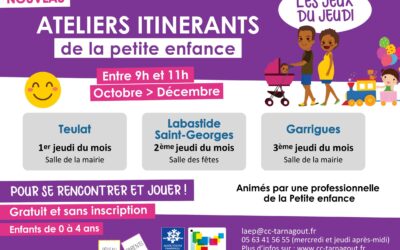 Les Jeux du Jeudi : de nouveaux ateliers pour les tout petits près de chez vous