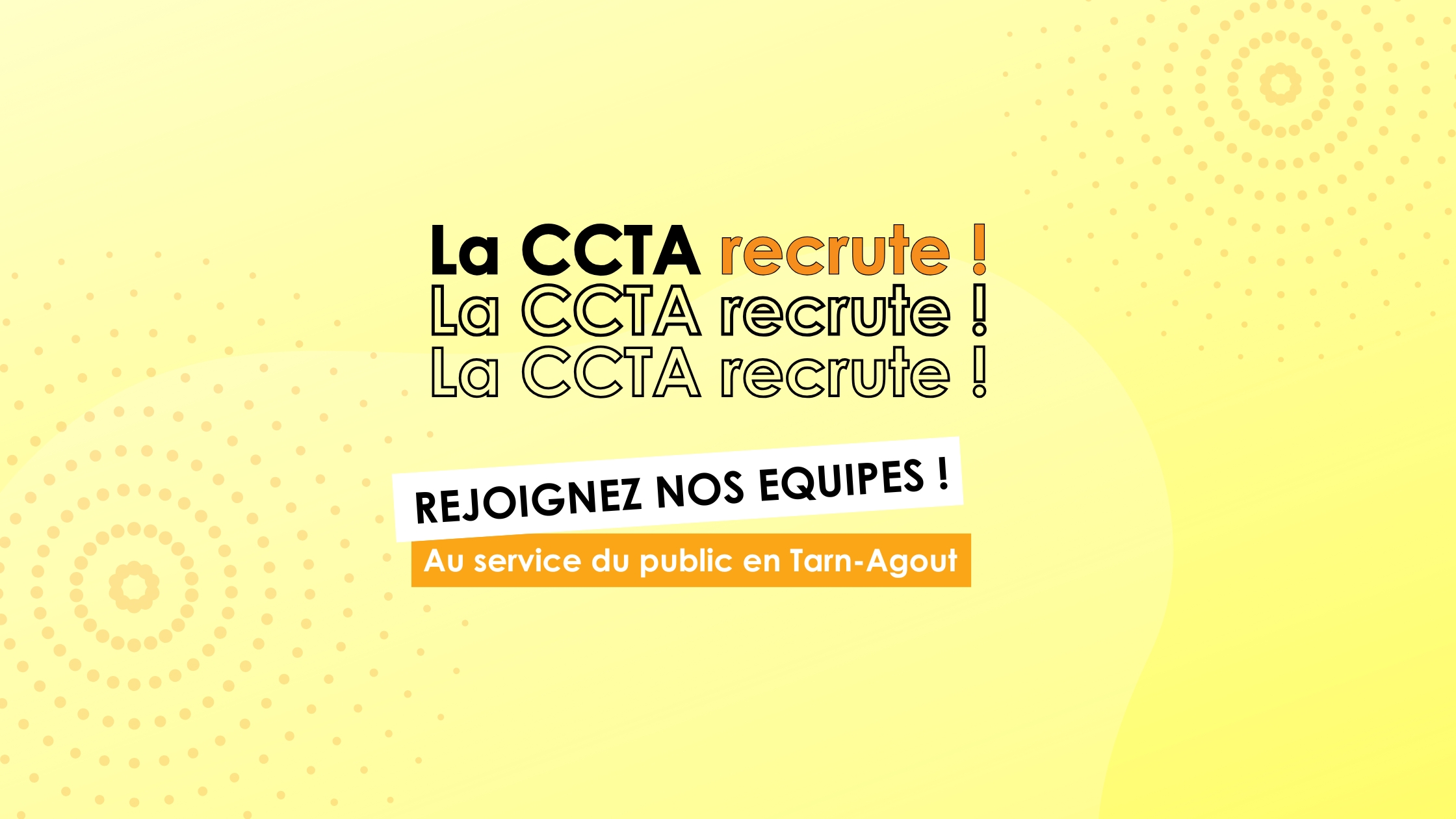 CC Tarn-Agout - Nos offres d'emploi disponibles