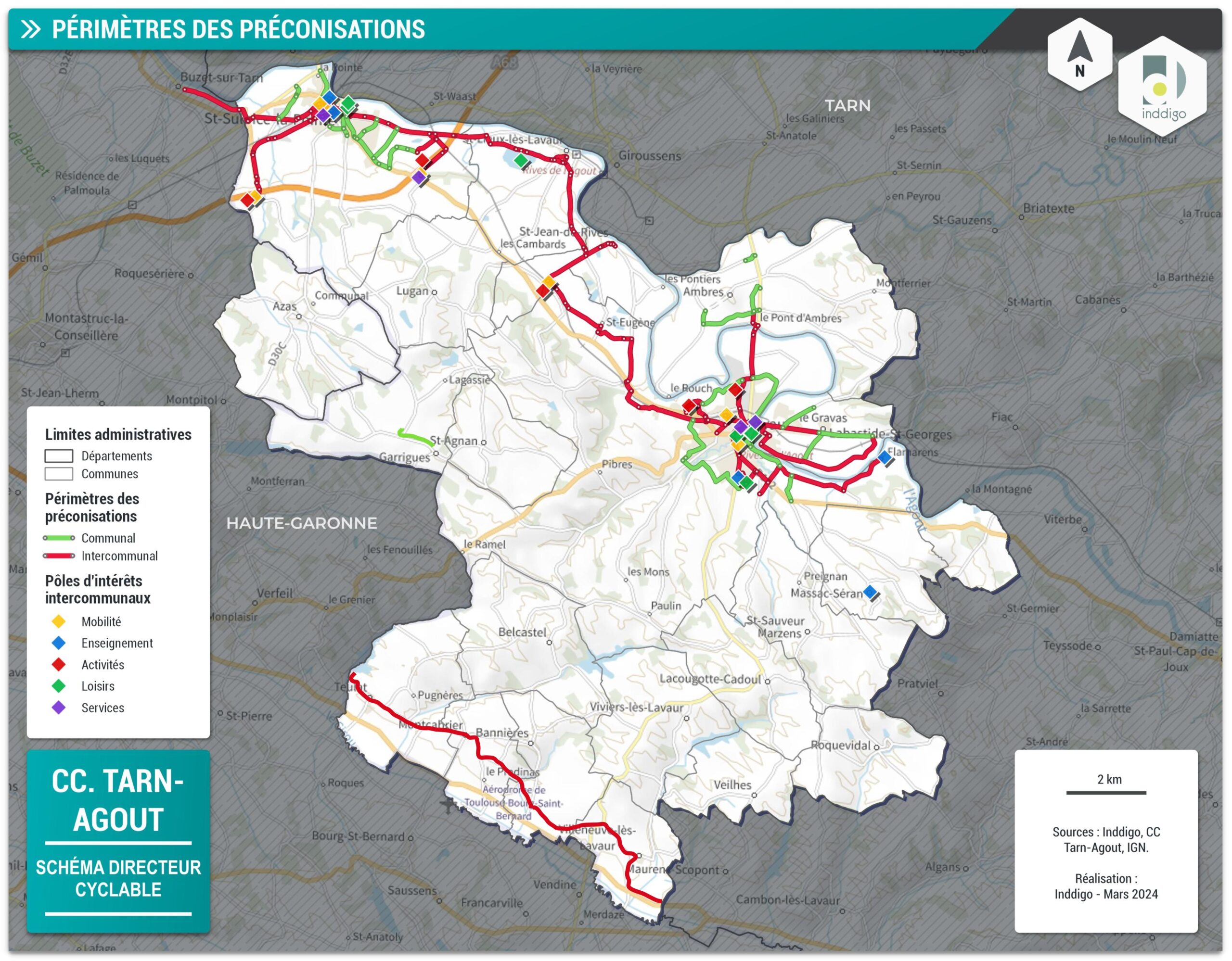 Schéma vélo Tarn-Agout - Les préconisations