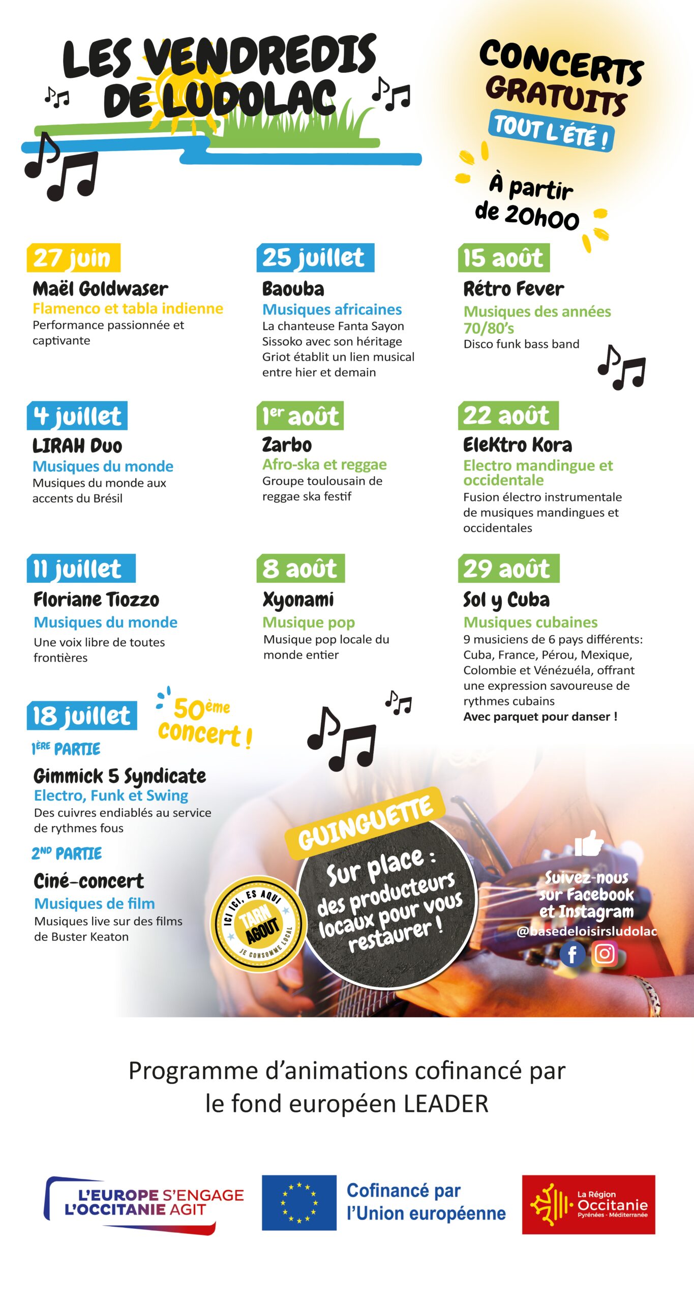 Programmation 2025 vendredis de Ludolac 