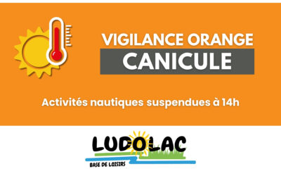 Ludolac : suspension des activités nautiques à 14h