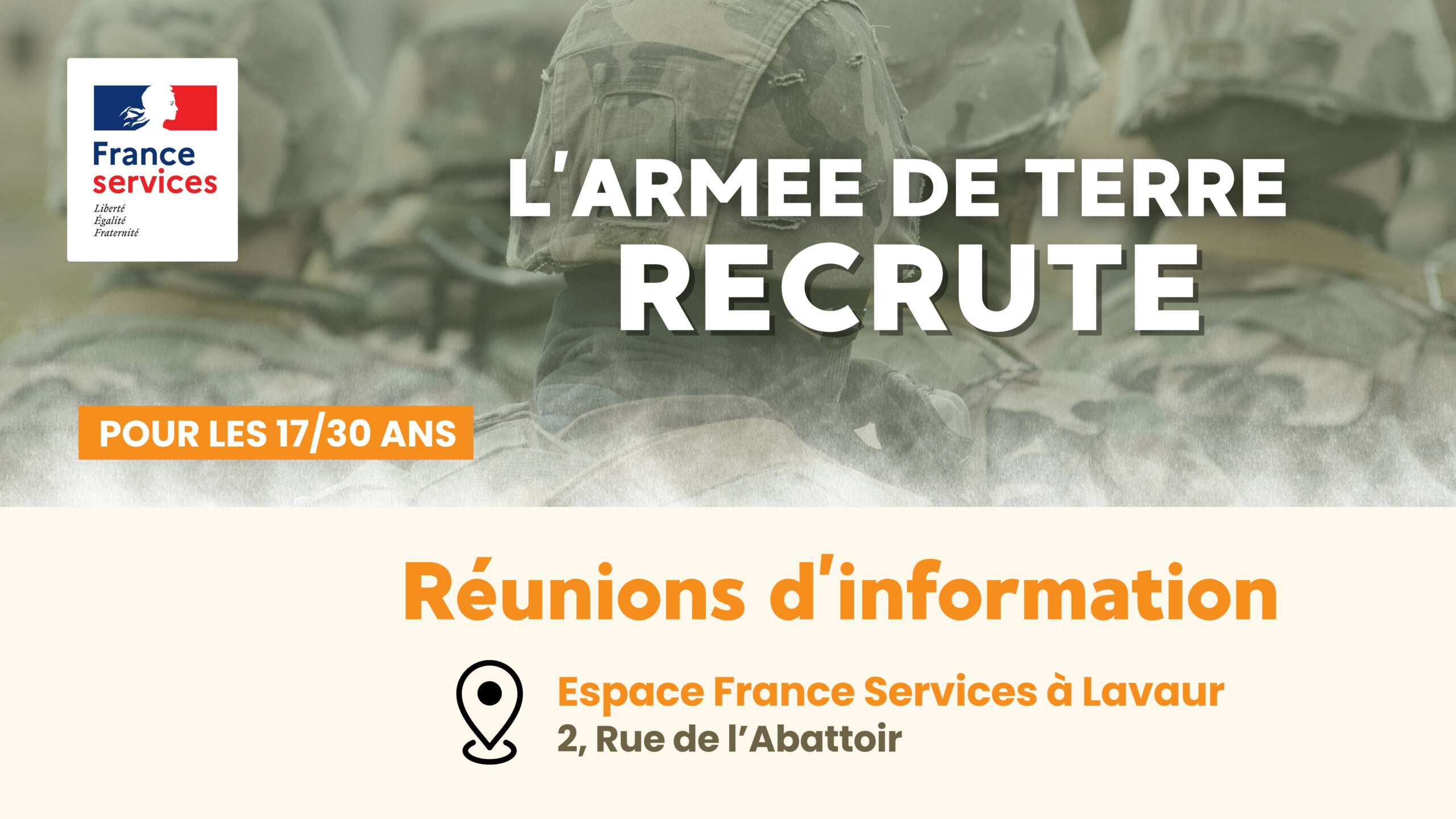 France Services Lavaur : permanences d’information de l’Armée de Terre