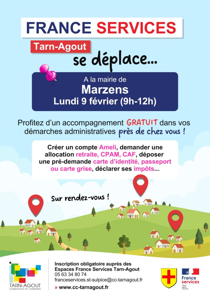 France Services Tarn-Agout - Permanence Marzens