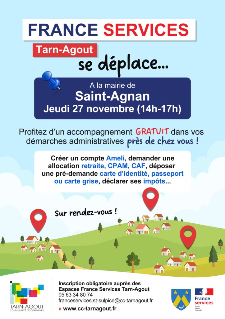 France Services Tarn-Agout - Permanence Saint-Agnan