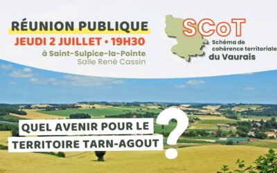 SCoT du Vaurais : réunion publique le jeudi 2 juillet (Saint-Sulpice)