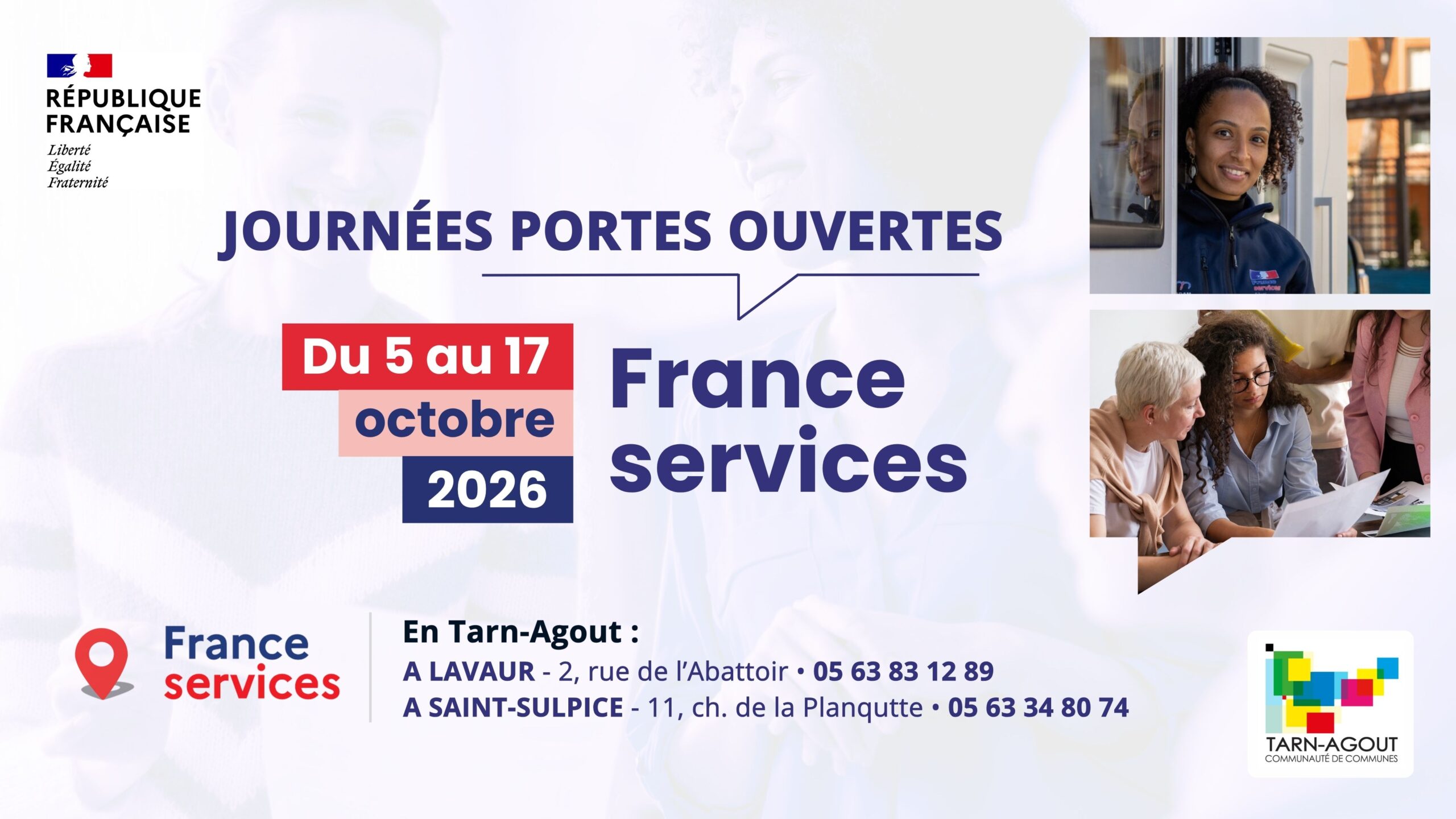 France Services – Journées Portes Ouvertes du 5 au 17 octobre